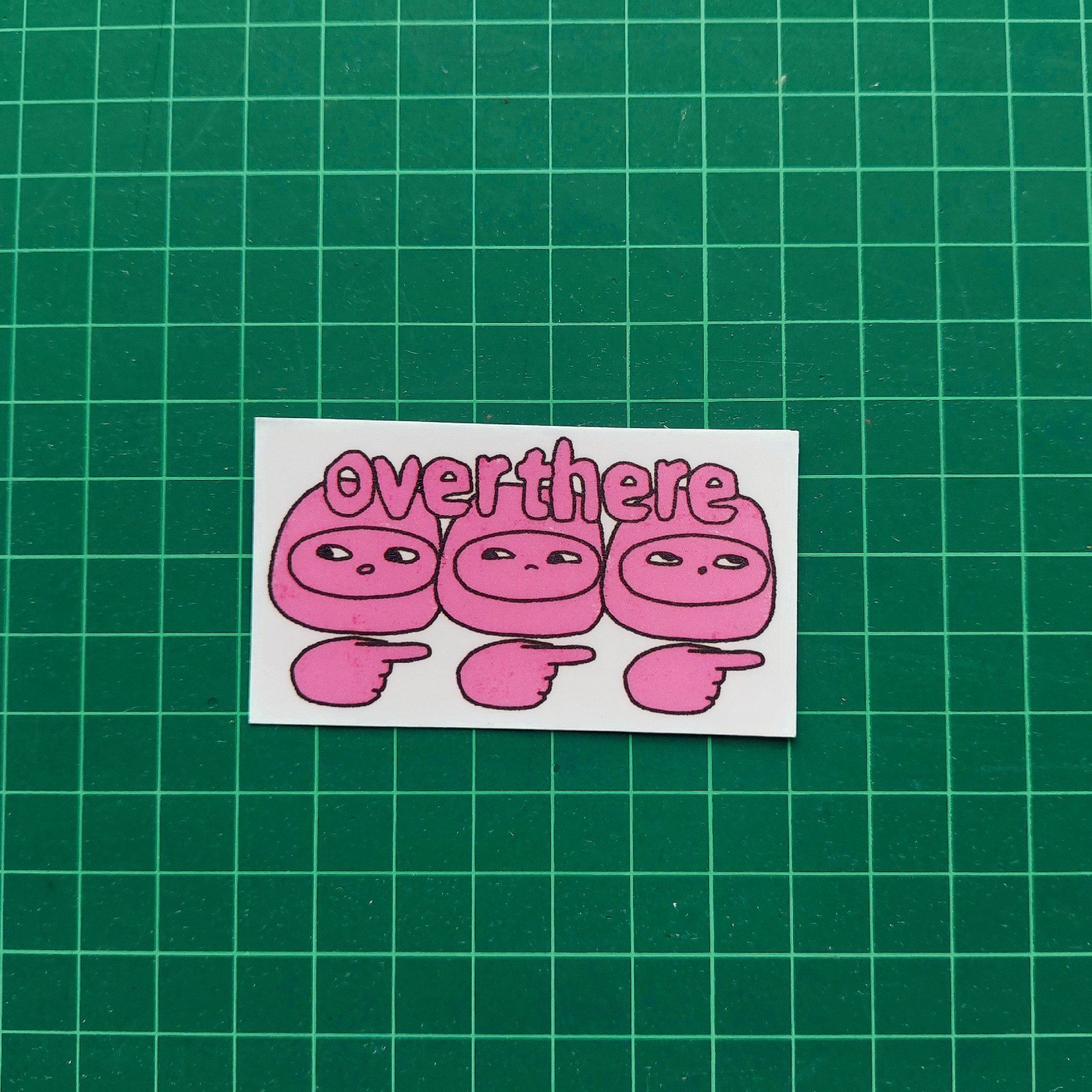 Over There Sticker